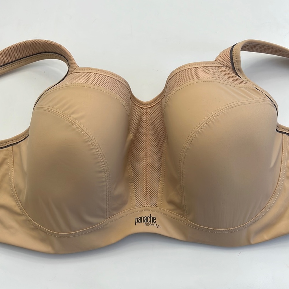 Panache Nude Beige Sports Bra - High Support Underwire in 34I US - Picture 9 of 14